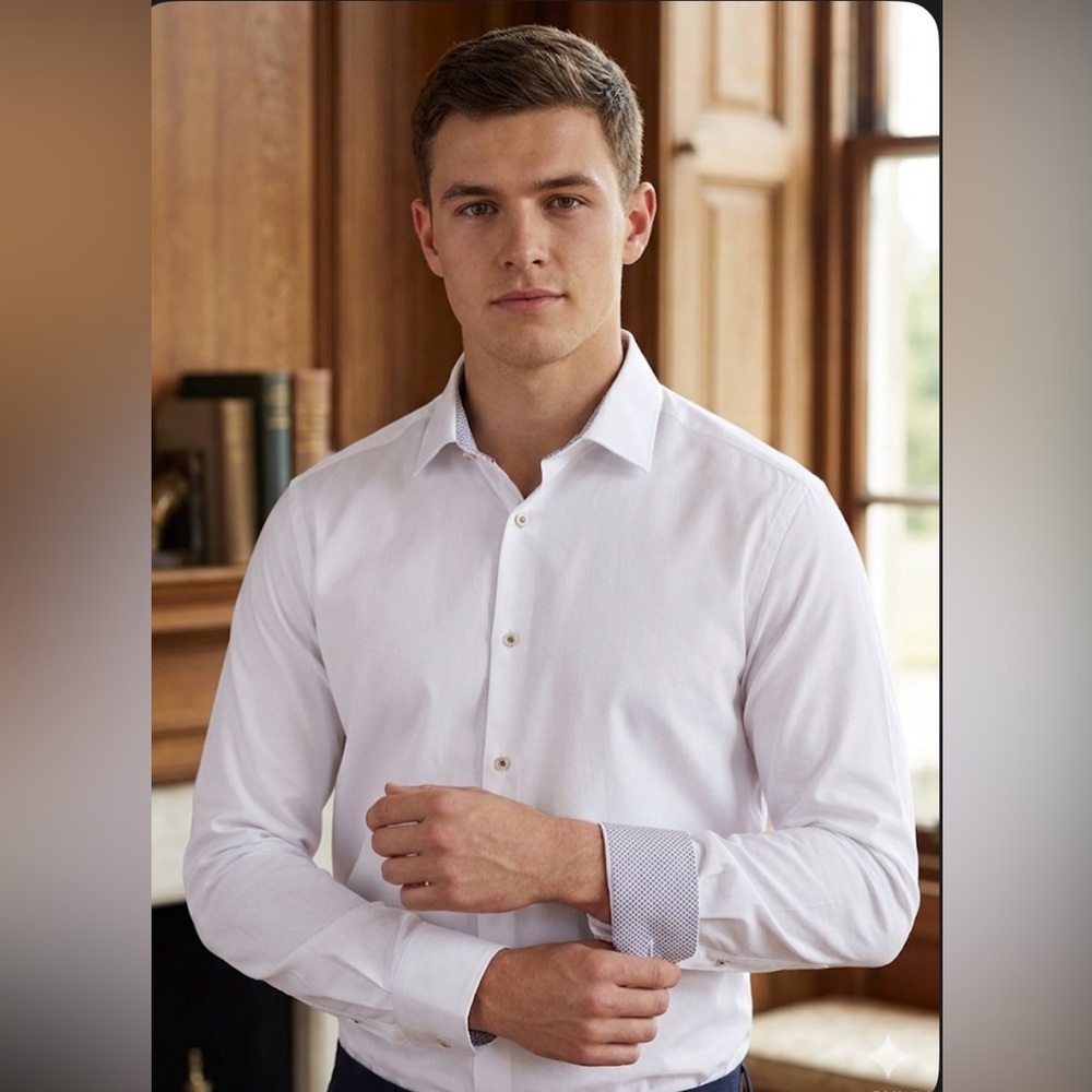 Ted Baker Loudon LA Single Cuff Dress Shirt NWT